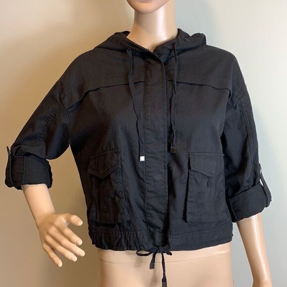 ❤️Last Chance American Rag cotton 3/4 sleeve jacket size M - Picture 1 of 11